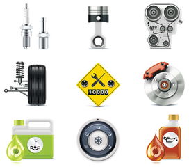 汽車(chē)配件與礦山機(jī)械圖標(biāo)矢量素材 設(shè)計(jì)靈感與應(yīng)用解析